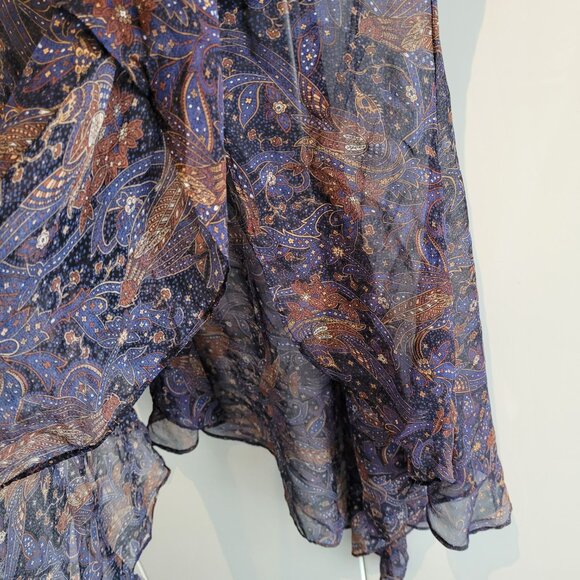 Veronica Beard Trixie Silk Illusion Skirt Size 0 - Picture 5 of 12